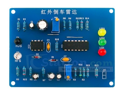 DIY Kit NE555 Infrared Reversing Radar Sensor 30cm Distance Sensing Analog Circuit Electronic Soldering Kits